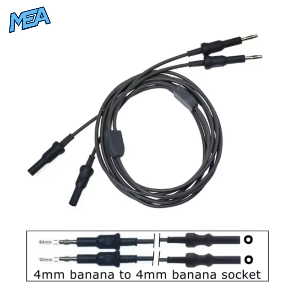 Reusable Bipolar Forceps Cable For 4mm Banana To 4mm Banana Socket 4mm Banana Connector Polish Tip Non Stick 2 Reusable Bipolar Forceps Cable For 4mm Banana To 4mm Banana Socket 4mm Banana Connector Polish Tip Non Stick - view 2