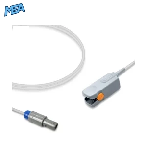Adecon adult hard shell SpO2 sensor 3.0m with 6-pin round connector, Nellcor Oxismart