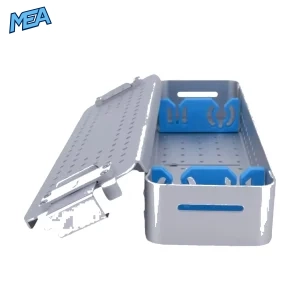 Autoclavable aluminum rigid endoscope sterilization case for ENT instruments