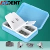 AZDENT Orthodontic Buccal Tubes 1st/2nd Molar Bondable Monoblock Non Convertible Roth/MBT 0.022/0.018 (20 or 50 Sets) 5 AZDENT orthodontic buccal tubes monoblock molar tubes in quadrant storage box