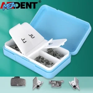AZDENT orthodontic buccal tubes monoblock molar tubes in quadrant storage box