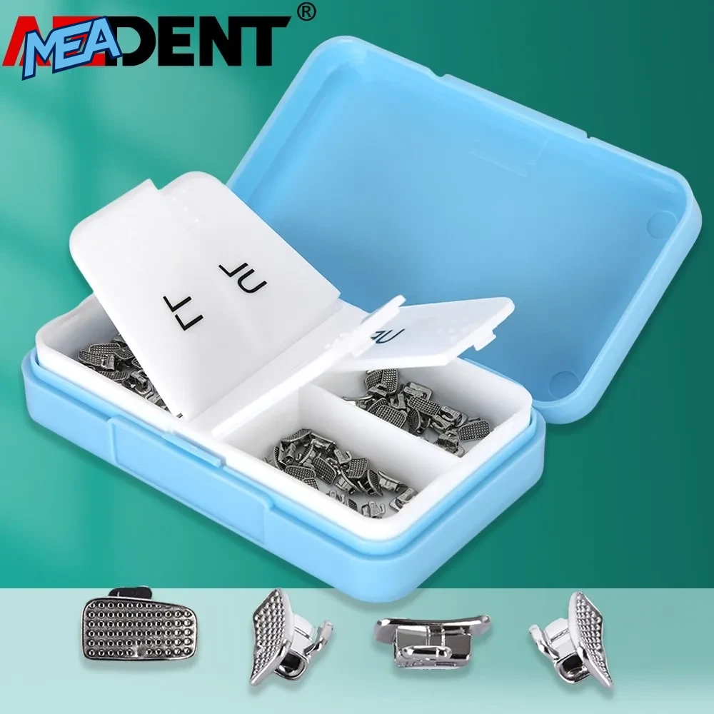 AZDENT Orthodontic Buccal Tubes 1st/2nd Molar Bondable Monoblock Non Convertible Roth/MBT 0.022/0.018 (20 or 50 Sets) 1 AZDENT orthodontic buccal tubes monoblock molar tubes in quadrant storage box