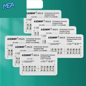 AZDENT PLUS dental orthodontic metal brackets Roth MBT Mini Standard 018 022
