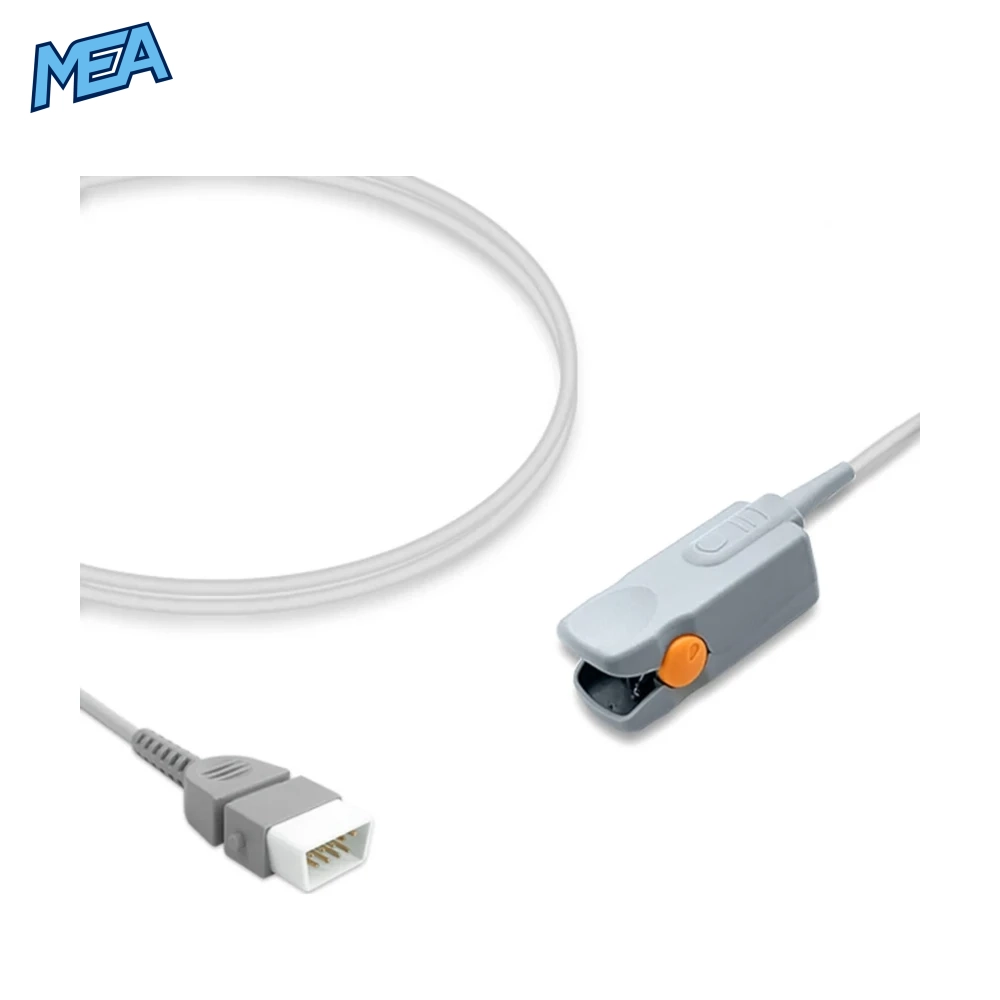 BCI 3044 Adult Hard Shell SpO2 Sensor 3.0m (Reusable New) 1 BCI 3044 adult hard shell SpO2 sensor with 3.0m cable and 9-pin connector