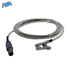 Beta Biomed Adult Ear Clip SpO2 Sensor 3.0m (Reusable New) 6 Beta Biomed adult ear clip SpO2 sensor with 3.0m cable and round push-pull connector