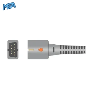 9-pin connector diagram for Biolight 15-100-0014 pediatric digital SpO2 sensor