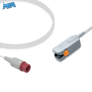 Adult Hard Shell SpO2 Sensor 3.0m for Biolight 15-100-0358 Reusable, Technology: with A/Programmed Chip