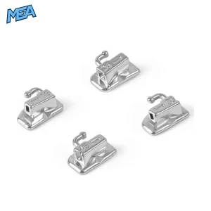 Set of 4 bondable molar buccal tubes with ball-end hook for UR UL LR LL