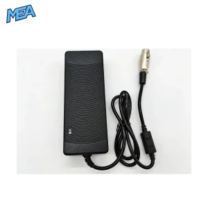 Top view of BPM150S24F06 NDS monitor power adapter black desktop housing