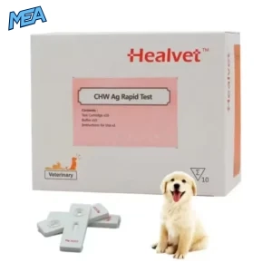 CHW Ag rapid test cassette used for canine heartworm antigen screening in dogs