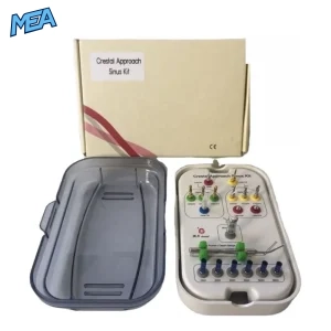 CE approved dental crestal approach sinus lift kit HNCAS-V200 with case and full instrument tray