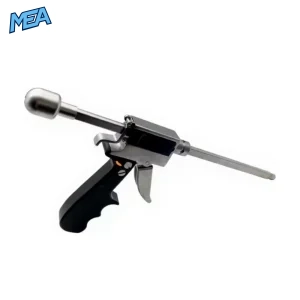 Gun-type sliding device of the Collinear Reduction Clamp with pistol grip handle and stainless steel feed rod