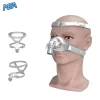 CPAP nasal mask with adjustable headgear and medical-grade silicone gel cushion for sleep apnea therapy