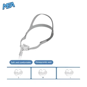cpap nasal pillow mask with 22mm pipe and 45cm hose for sleep apnea therapy