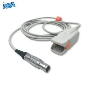 Adult Hard Shell SpO2 Sensor 3.0m for Critikon Monitors Reusable, Technology: Nellcor Oxismart view 2