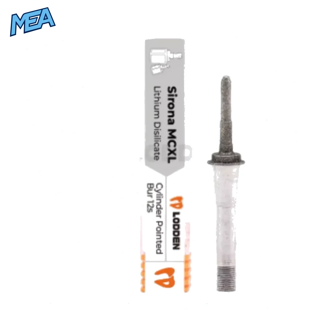 Cylinder Pointed 12S Sirona CEREC MCXL milling bur for lithium disilicate CAD CAM wet milling