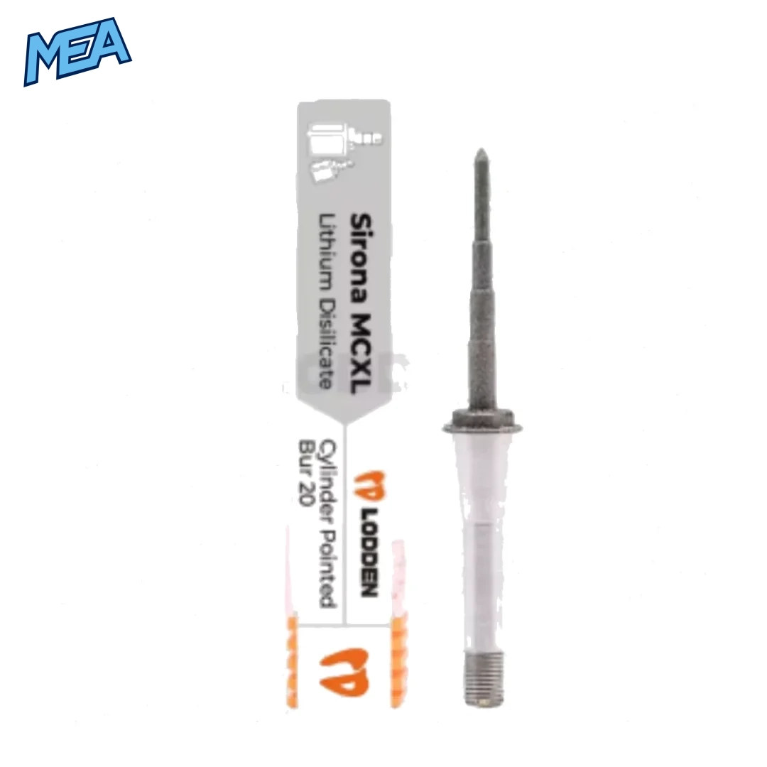 Cylinder Pointed 20 Sirona CEREC MCXL milling bur for lithium disilicate CAD CAM wet milling