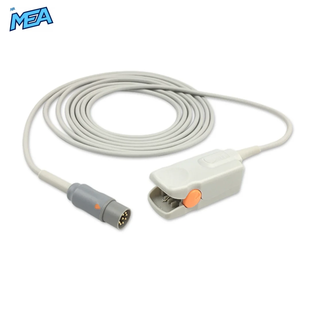 Adult Hard Shell SpO2 Sensor 3.0m for Datascope 0600-00-0026-02 Reusable view 2