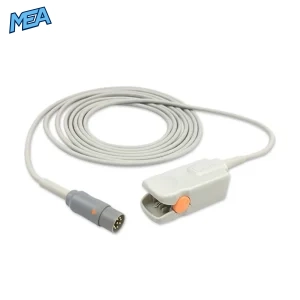 Datascope adult hard shell SpO2 sensor with 3.0m cable and 7-pin round connector