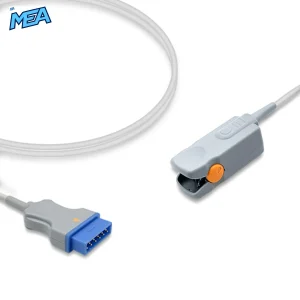 Adult Hard Shell SpO2 Sensor 4.0m for Datex-Ohmeda Monitors Reusable, Technology: Trusignal