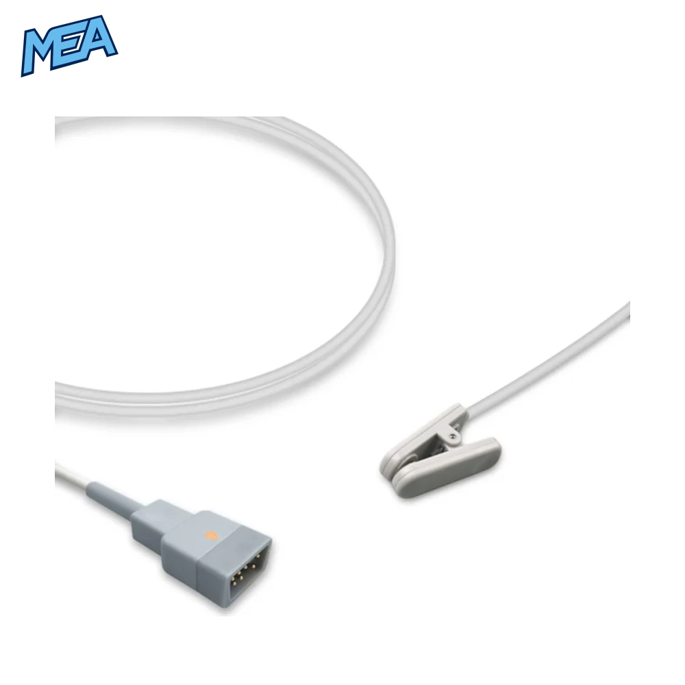 Datex Ohmeda OXY-E-DB Adult Ear Clip SpO2 Sensor 1.0m (9 Pin Reusable New) 1 Datex Ohmeda OXY-E-DB adult ear clip SpO2 sensor with 1.0m cable and 9-pin connector