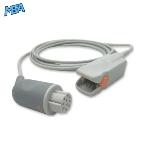 Datex Ohmeda OXY-F4-N adult hard shell SpO2 sensor with 3.0m cable