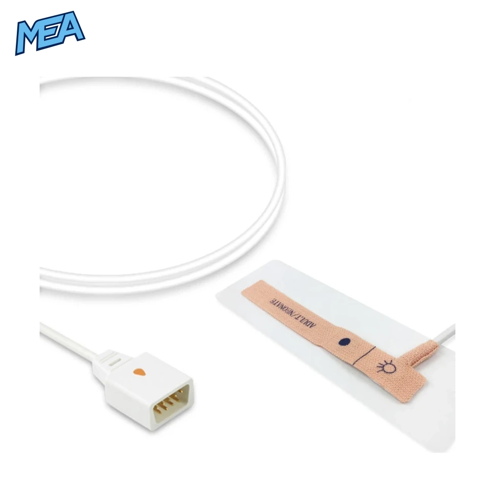 Datex Ohmeda SAS-AF Adult/Neonate Non-Woven Adhesive SpO2 Sensor 0.9m (Disposable Box of 24) 1 Datex Ohmeda SAS-AF Adult/Neonate non-woven adhesive SpO2 sensor with 0.9m cable and 9-pin connector