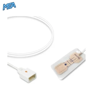 Datex Ohmeda SAS-AP pediatric non-woven adhesive SpO2 sensor with 0.9m cable and 9-pin connector