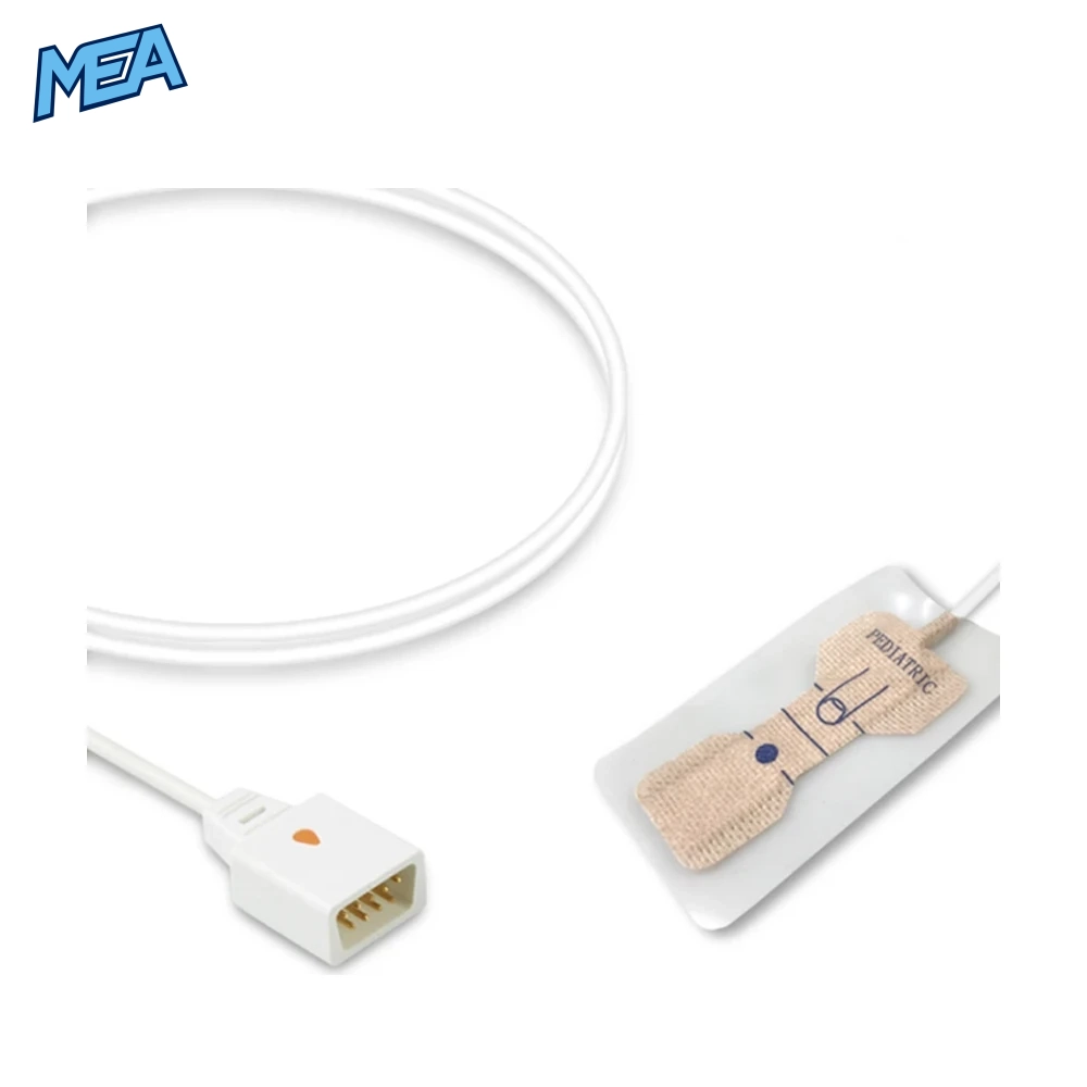 Datex Ohmeda SAS-AP Pediatric Non-Woven Adhesive SpO2 Sensor 0.9m (Disposable Box of 24) 1 Datex Ohmeda SAS-AP pediatric non-woven adhesive SpO2 sensor with 0.9m cable and 9-pin connector
