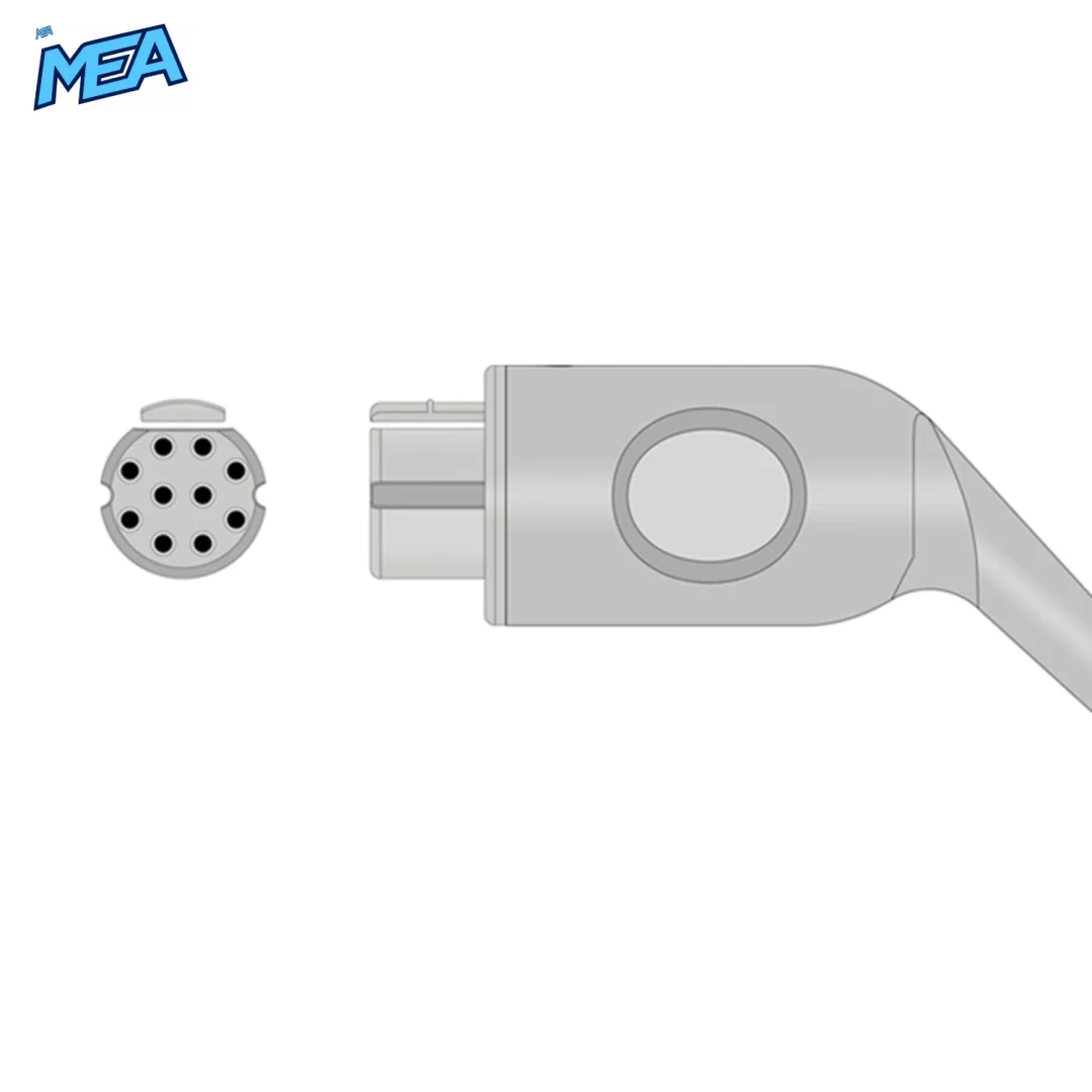 Adult Hard Shell SpO2 Sensor 3.0m for Datex-Ohmeda OXY-F4-N Reusable 4 Datex-Ohmeda SpO2 sensor connector diagram