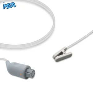 Adult Ear Clip SpO2 Sensor 3.0m for Datex-Ohmeda TS-E4-N Reusable