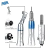 Dental EX-203C Low Speed Handpiece Kit with Straight and Contra Angle Handpieces, 2/4 Hole Air Motor, 1:1 Direct Drive, Autoclavable Dental Instrument