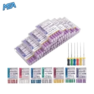 Dental K Files 60PCS Stainless Steel Endodontic Root Canal Hand Files #6-#80 25mm