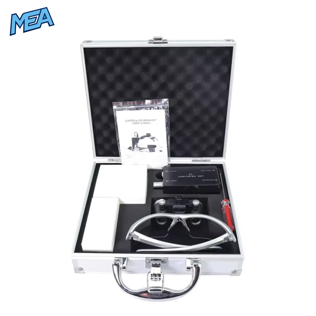 Dental Loupes 2.5/3.5x Black Magnifier Lab Medical Magnification Binocular Magnifier Headlight Headlamp 5W Seperately 2 Dental Loupes 2.5/3.5x Black Magnifier Lab Medical Magnification Binocular Magnifier Headlight Headlamp 5W Seperately - view 2