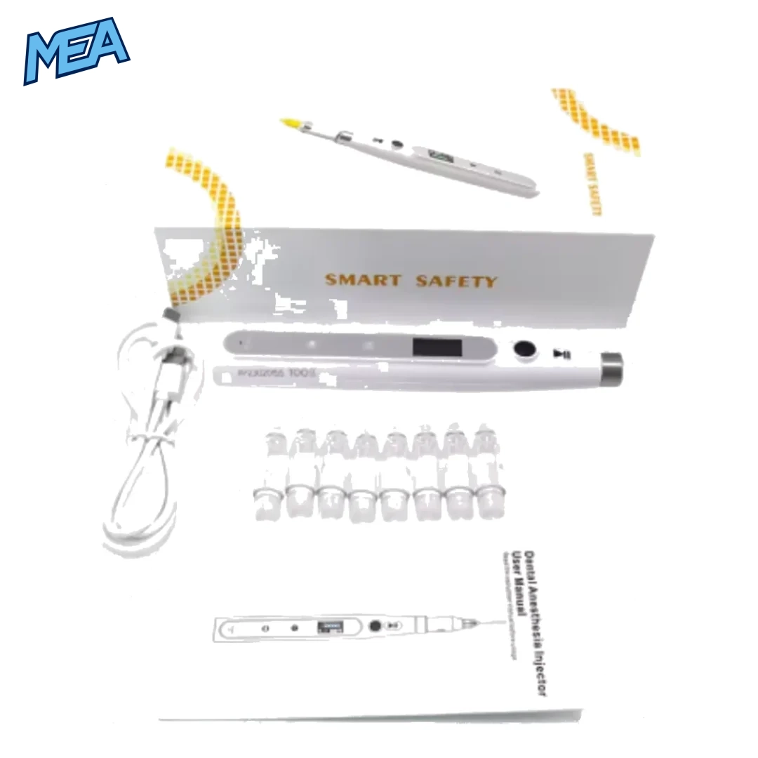 Dental oral anesthesia injector pen with PDL periodontal mode and back suction system