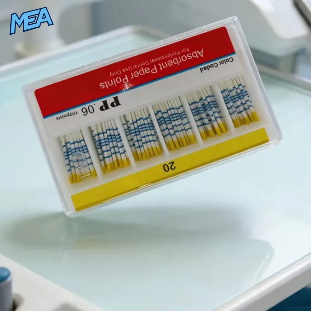 Absorbent Paper Points .02/.04/.06 Taper & F1-F3 10 Boxes Colour Coded Endodontic Paper Points (1,000 Pcs) 6 Dental paper points .06 taper size 20 yellow in dental clinic