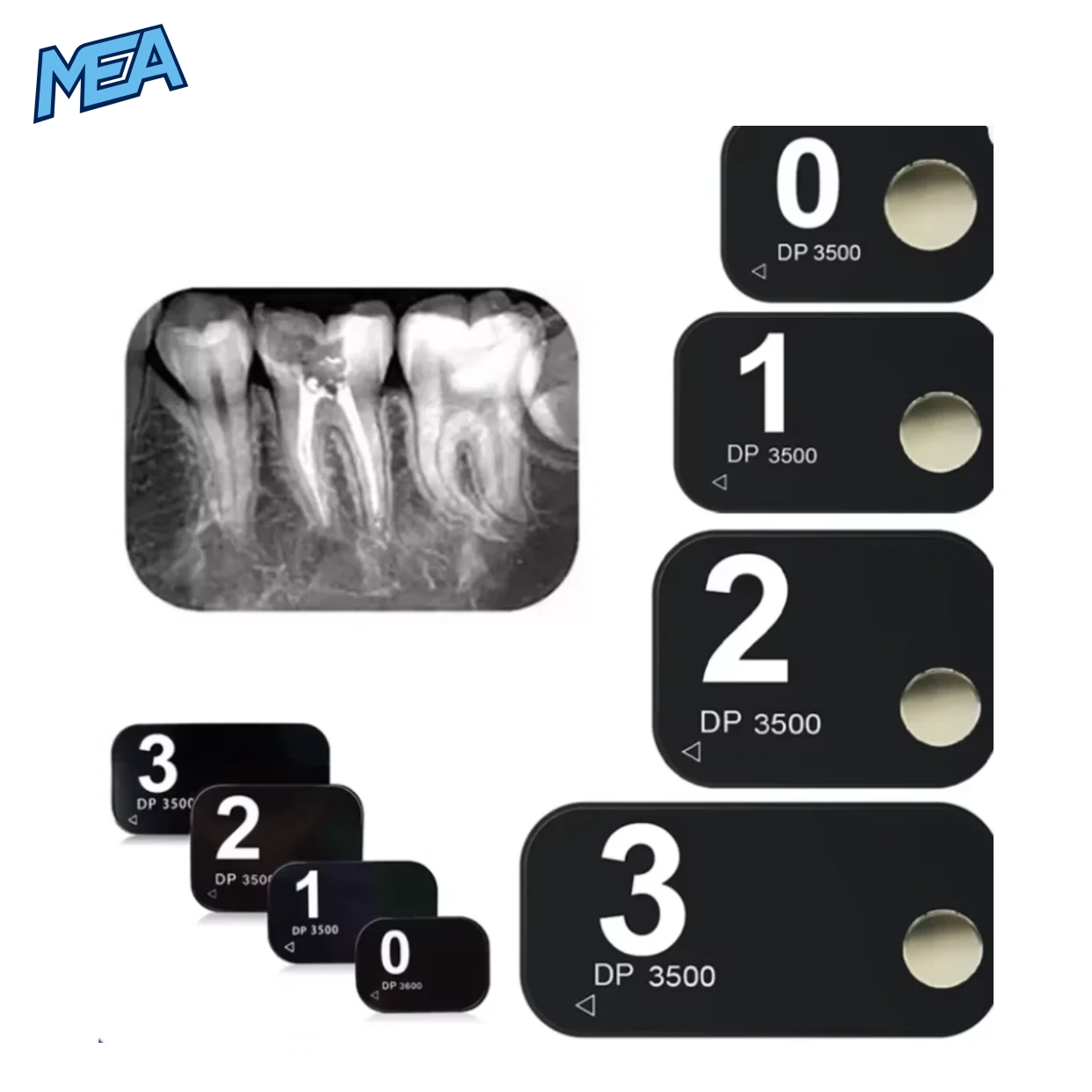 1Pc Dental X-Ray Phosphor Plates Imaging Scanner Plate Intraoral X-Ray Sensor Image Scanner Board Phosphor Storage Plates Dental 1 Dental phosphor plate intraoral X-ray PSP imaging plate size 2 high resolution reusable dental sensor