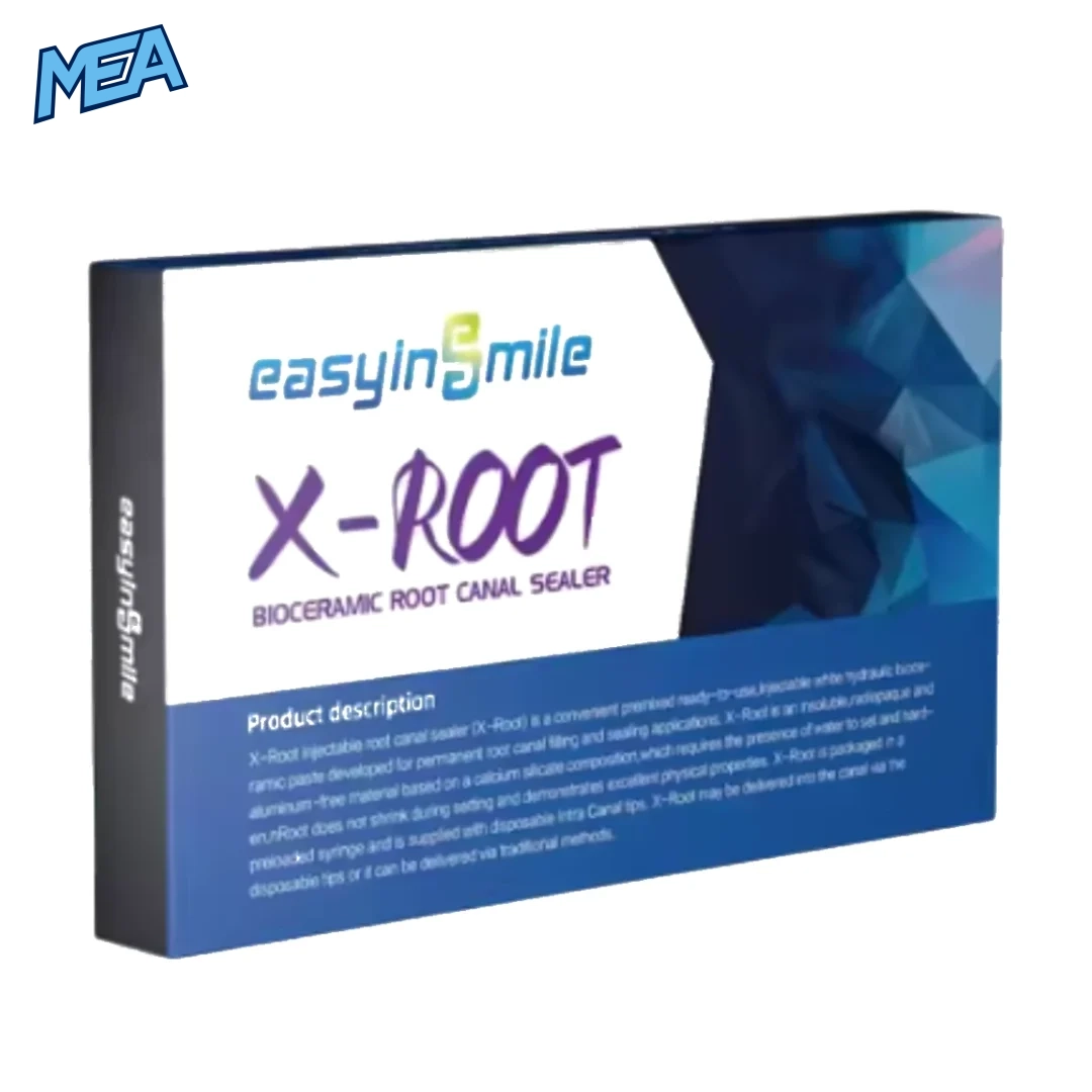 Dental X-ROOT Root Canal Bioceramic Sealer 1 Pack with EASYINSMILE Endo Rotary NiTi Gold Files