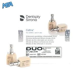Dentsply Sirona Celtra Duo Zirconia Reinforced Lithium Silicate ZLS C14 Blocks 4 Pieces for Dental Labs