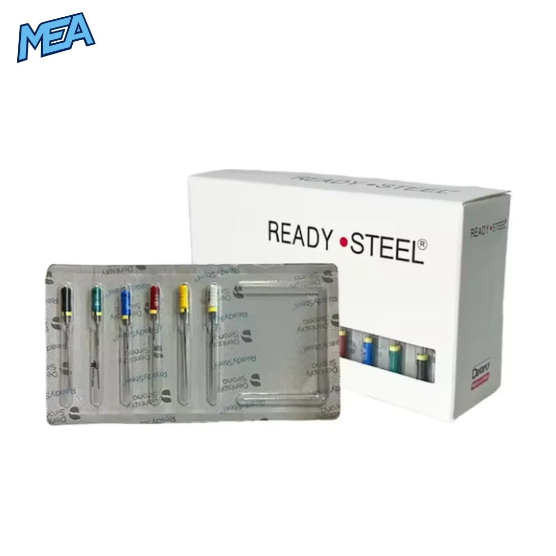 Dentsply Sirona Ready Steel File Stainless Steel NiTi Flexible Endo Files for Root Canal Treatment Length 21/25/31mm 1 Dentsply Sirona Ready Steel Files Endodontic stainless steel C+ File for root canal treatment 21mm 25mm 31mm sterile dental hand instruments