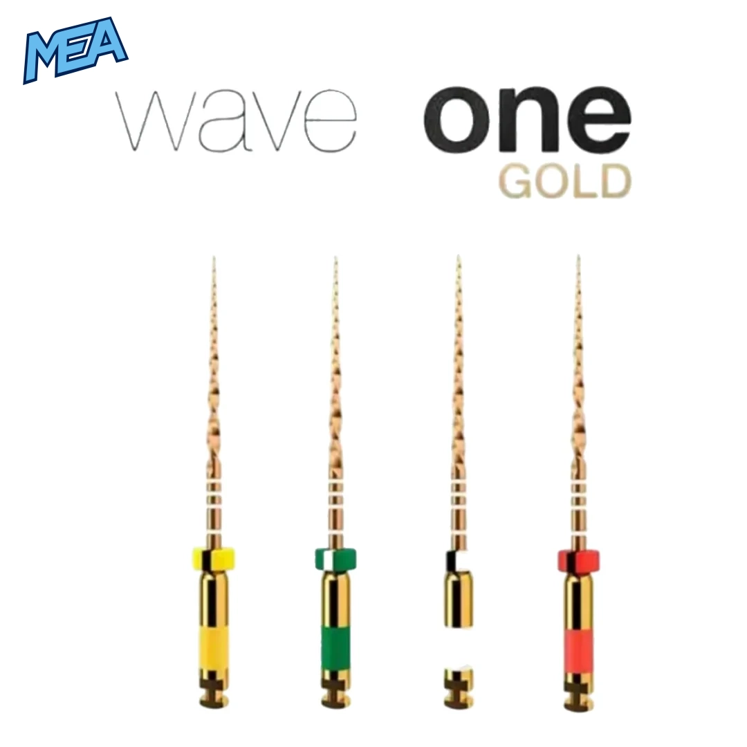 Dentsply Wave One Gold Rotary Files Dental File Nickel Titanium Heat Activation Root Canal Endodontic Rotary Files Tool 4 Dentsply WaveOne Gold Rotary Files 4Pcs 31mm Nickel Titanium Dental Root Canal Files