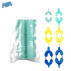 30Pcs Disposable Dental Fluoride Dual Arch Trays in S M L Sizes for Gel and Foam