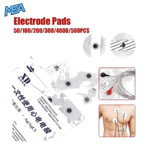50pcs Disposable ECG Electrode Pads 52mm Non-Woven Snap-On Electrodes for EKG Monitoring