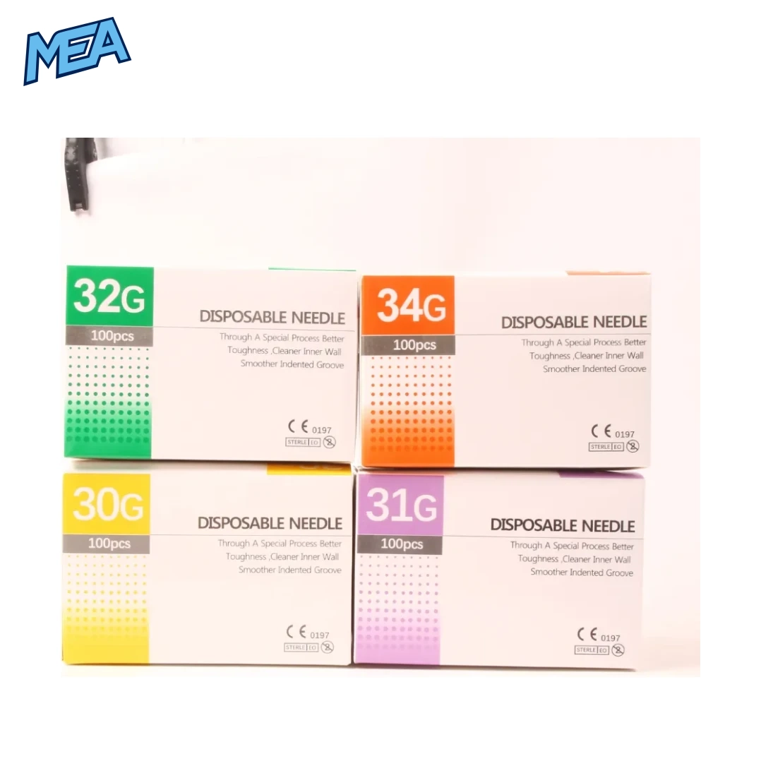 Disposable Hypodermic Needles 29G–34G Ultra-Fine Sterile Luer Needles 1.5mm–13mm (Box of 100) 1 Disposable hypodermic needles 30G 31G 32G 34G boxes of 100