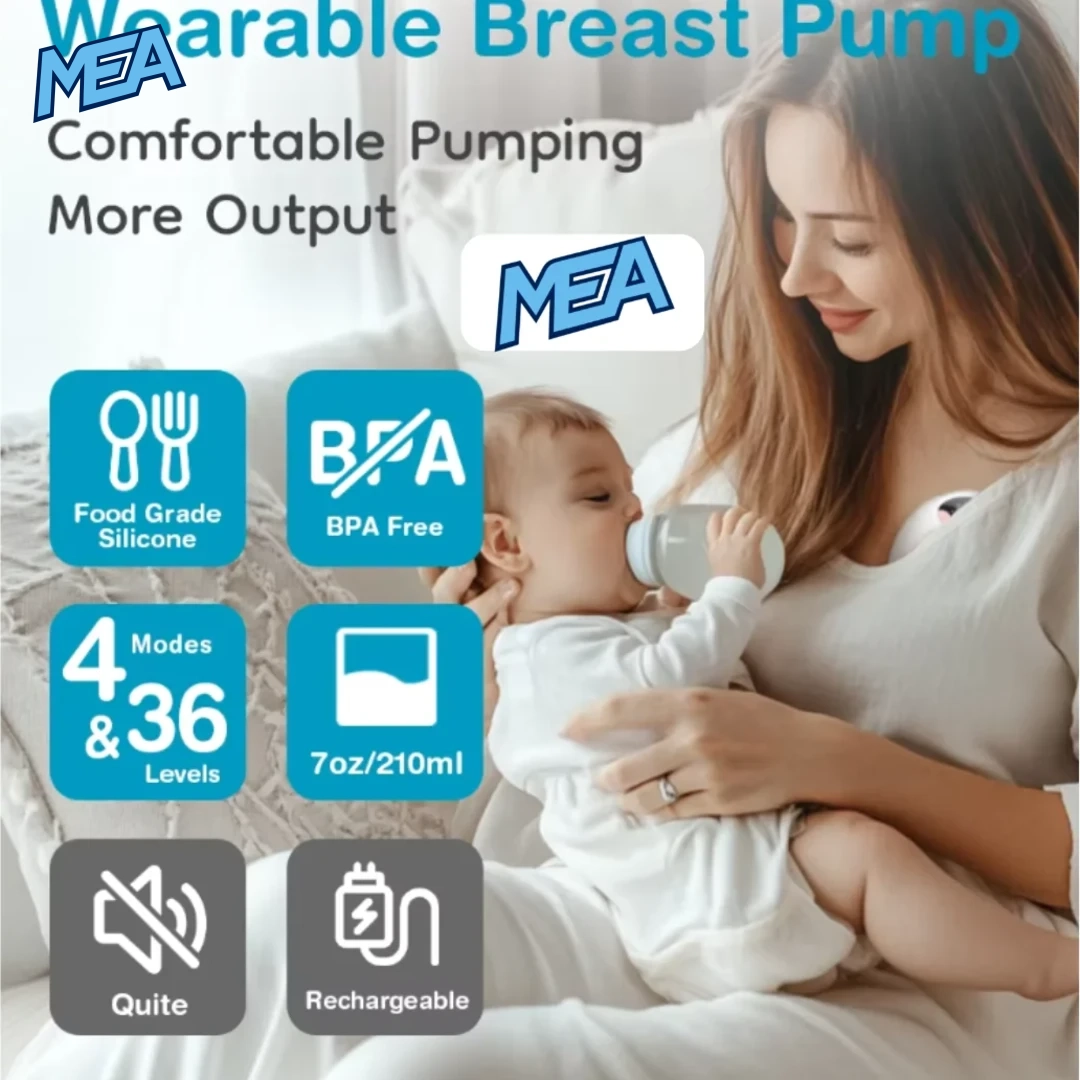 Wearable Breast Pump Hands Free Electric Breast Pumps Comfort Milk Collector Lightweight with LED Display 4 Modes & 36 Levels 2 Dr ISLA EB46 portable wearable electric breast pump with rechargeable battery and quiet operation