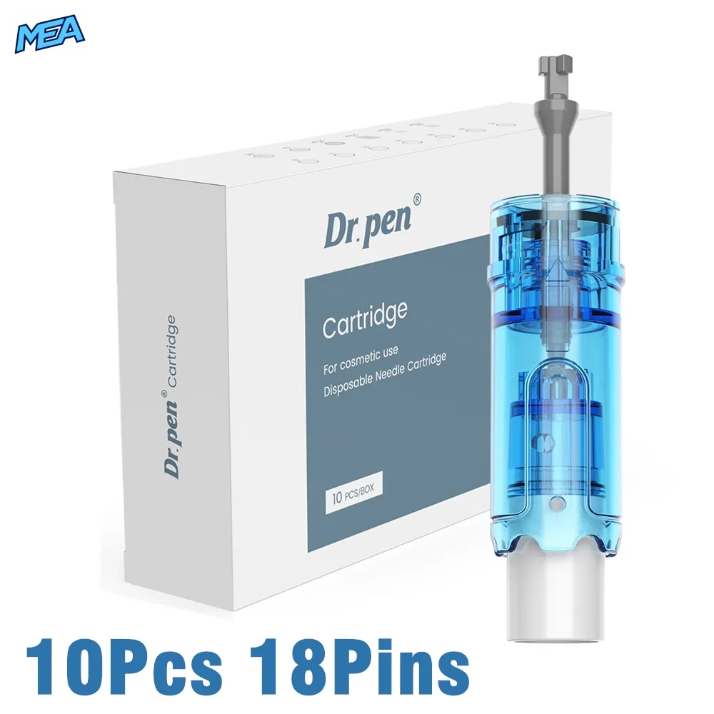 Dr. Pen M9 Cartridges 10 Pack 18/36/42 Pin & Round Nano Chip-Embedded Microneedling Needle Cartridges (New) 16 Dr. Pen M9 18-pin needle cartridges 10 pack