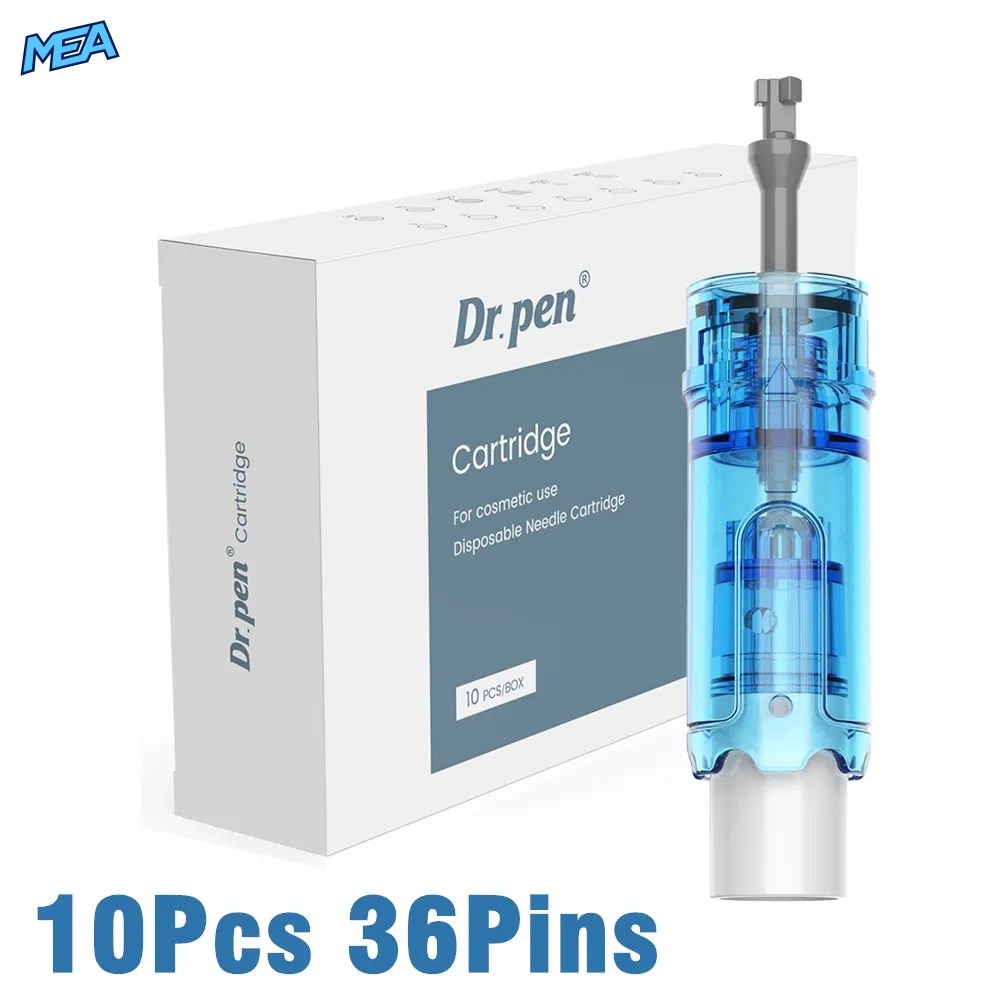 Dr. Pen M9 Cartridges 10 Pack 18/36/42 Pin & Round Nano Chip-Embedded Microneedling Needle Cartridges (New) 12 Dr. Pen M9 36-pin needle cartridges 10 pack