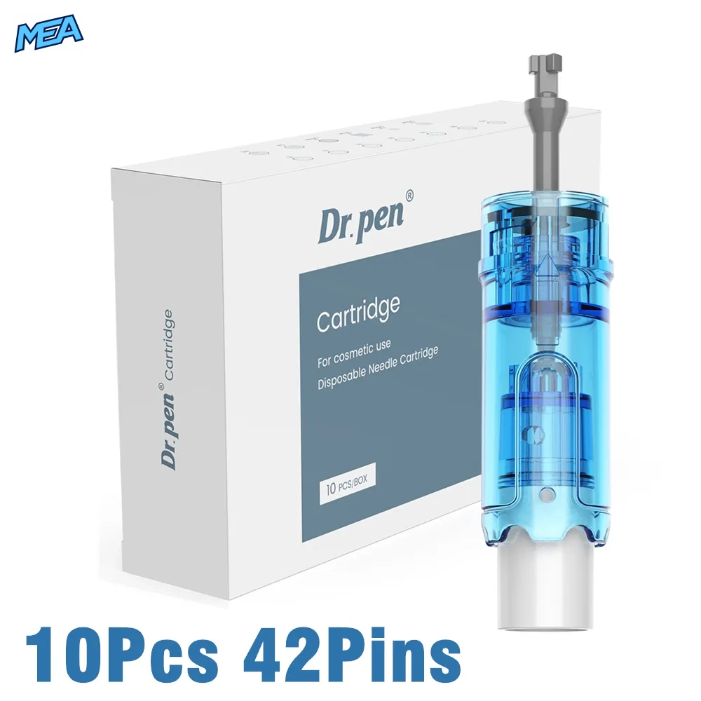 Dr. Pen M9 Cartridges 10 Pack 18/36/42 Pin & Round Nano Chip-Embedded Microneedling Needle Cartridges (New) 18 Dr. Pen M9 42-pin needle cartridges 10 pack