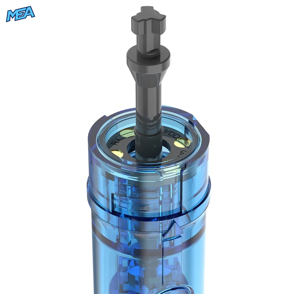 Dr. Pen M9 Cartridges 10 Pack 18/36/42 Pin & Round Nano Chip-Embedded Microneedling Needle Cartridges (New) 6 Close-up of Dr. Pen M9 needle cartridge drive shaft and chip contact points