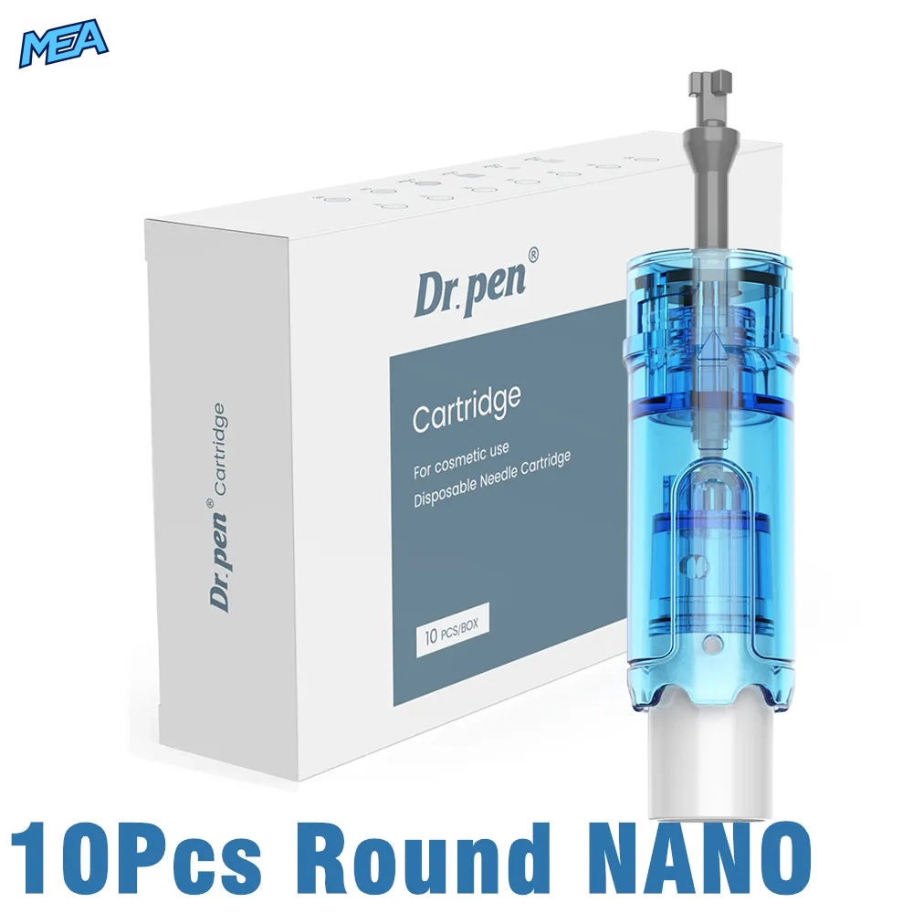 Dr. Pen M9 Cartridges 10 Pack 18/36/42 Pin & Round Nano Chip-Embedded Microneedling Needle Cartridges (New) 14 Dr. Pen M9 Round Nano cartridges 10 pack
